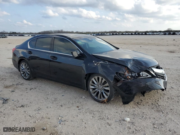 2016 Acura RLX Tech Pkg with VIN JH4KC1F58GC001638, listed as a Copart auction lot 43787985 with 66,701 mi miles and Salvage Title. Bid and sale history available at carsss.com. Image 4.