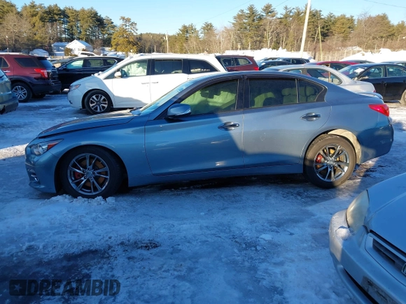 2017 Infiniti Q50 3.0t Premium with VIN JN1EV7AR0HM838534, listed as a IAAI auction lot 41625322 with 130,090 mi miles. Bid and sale history available at carsss.com. Image 13.