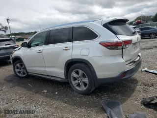 2015 Toyota Highlander Limited with VIN 5TDDKRFH8FS173610, listed as a Copart auction lot 52154925 with 0 mi miles and Salvage Title. Bid and sale history available at carsss.com. Image 2.