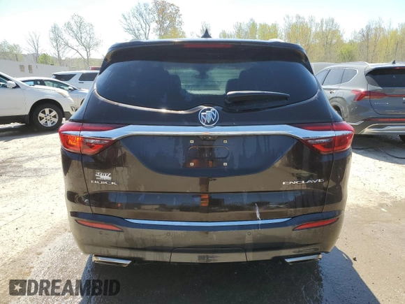 2018 Buick Enclave Essence with VIN 5GAERBKW7JJ172712, listed as a Copart auction lot 51973885 with 77,906 mi miles and Salvage Title. Bid and sale history available at DreamBid. Image 6.