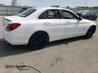 2016 Mercedes-Benz C 300 with VIN 55SWF4JB7GU123854, listed as a Copart auction lot 51406895 with 151,422 mi miles and Salvage Title. Bid and sale history available at carsss.com. Image 3.