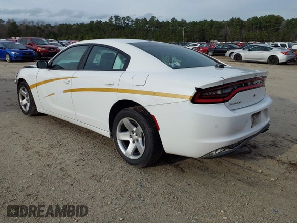 2019 Dodge Charger Police with VIN 2C3CDXAT2KH514146, listed as a IAAI auction lot 41431813 with 111,411 mi miles and . Bid and sale history available at DreamBid. Image 3.