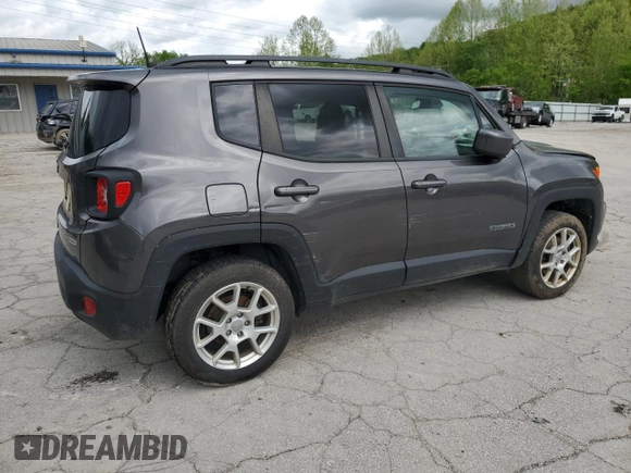 2020 Jeep Renegade Latitude z VIN ZACNJBBB1LPL03636, wystawiony jako Copart lot #55380425 z przebiegiem 68 858 mil mil oraz Szkoda całkowita • Salvage title. Historia ofert i sprzedaży dostępna na DreamBid. Obrazek 3.