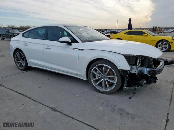 2024 Audi A5 Sportback S line Premium with VIN WAUDACF55RA081956, listed as a Copart auction lot 45526665 with 8,015 mi miles and Salvage Title. Bid and sale history available at carsss.com. Image 4.