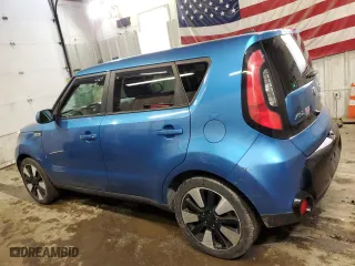 2016 Kia Soul + with VIN KNDJP3A58G7355043, listed as a Copart auction lot 46491525 with 63,299 mi miles and Salvage Title. Bid and sale history available at carsss.com. Image 2.