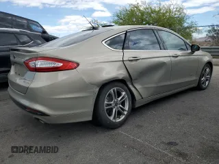 2015 Ford Fusion Titanium Hybrid with VIN 3FA6P0RUXFR115229, listed as a Copart auction lot 54629355 with 76,671 mi miles and Salvage title. Bid and sale history available at DreamBid. Image 3.