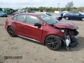 2022 Toyota Corolla SE with VIN 5YFS4MCE4NP105536, listed as a Copart auction lot 54096325 with 22,727 mi miles and Salvage Title. Bid and sale history available at carsss.com. Image 4.