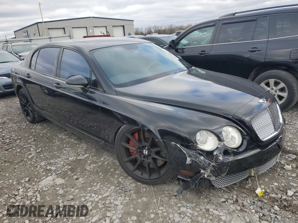 2007 Bentley Flying Spur with VIN SCBBR93W378043023, listed as a Copart auction lot 81239474 with 170,080 mi miles and Salvage Title. Bid and sale history available at DreamBid. Image 4.