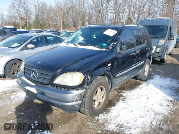 1998 Mercedes-Benz M-Class with VIN 4JGAB54E5WA041689, listed as a IAAI auction lot 41302422 with 207,103 mi miles. Bid and sale history available at carsss.com. Image 2.