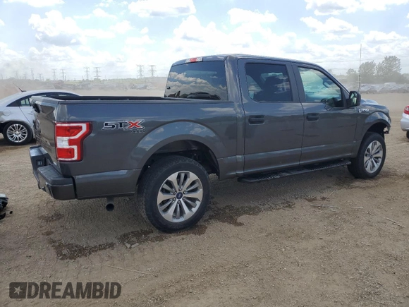 2018 Ford F-150 XL with VIN 1FTEW1EP8JKF22252, listed as a Copart auction lot 62425465 with 43,844 mi miles and Salvage title. Bid and sale history available at DreamBid. Image 3.