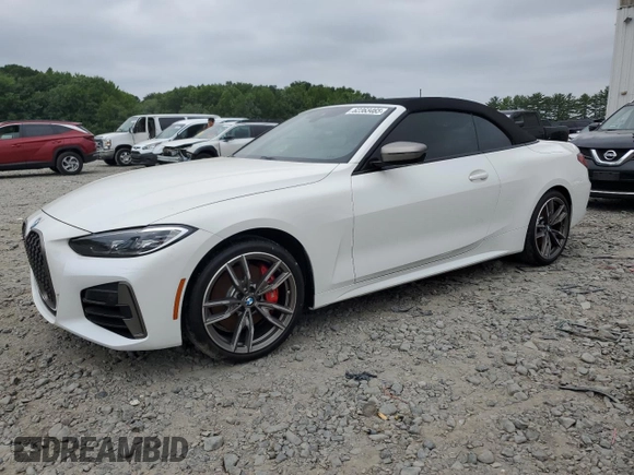 2022 BMW 4 Series M440i with VIN WBA53AT06NCK03623, listed as a Copart auction lot 62363465 with Not provided miles and Salvage title. Bid and sale history available at DreamBid. Image 1.