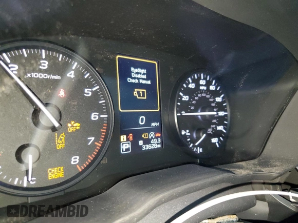 2024 Subaru Impreza with VIN JF1GUABC6R8336174, listed as a Copart auction lot 52231005 with 33,628 mi miles and Salvage Title. Bid and sale history available at carsss.com. Image 9.