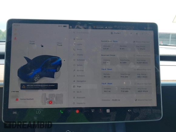 2024 Tesla Model Y с VIN 7SAYGDED5RF015208, выставлен на аукционе IAAI как лот 42723983 с пробегом 10 223 миль миль и . История ставок и продаж доступна на DreamBid. Изображение 7.