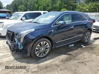 2017 Cadillac XT5 Premium Luxury AWD with VIN 1GYKNERS0HZ239805, listed as a Copart auction lot 61257435 with 104,448 mi miles and Salvage title. Bid and sale history available at DreamBid. Image 1.