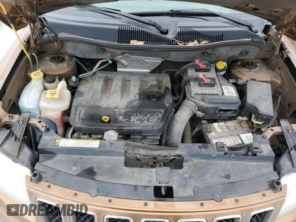 2011 Jeep Compass Limited with VIN 1J4NF5FB9BD197654, listed as a Copart auction lot 46366425 with 213,761 mi miles and Salvage Title. Bid and sale history available at carsss.com. Image 12.