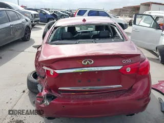2015 Infiniti Q50 with VIN JN1BV7AP1FM347808, listed as a IAAI auction lot 41781327 with 57,140 mi miles and . Bid and sale history available at carsss.com. Image 17.
