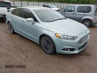 2013 Ford Fusion Titanium Hybrid with VIN 3FA6P0RU5DR286001, listed as a IAAI auction lot 42097758 with 150,069 mi miles. Bid and sale history available at carsss.com. Image 1.
