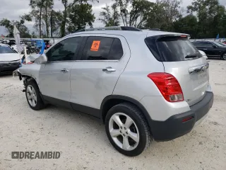 2016 Chevrolet Trax LTZ with VIN 3GNCJRSB5GL255423, listed as a Copart auction lot 86134524 with 61,776 mi miles and Salvage Title. Bid and sale history available at carsss.com. Image 2.