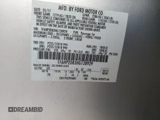 2017 Ford Taurus SE with VIN 1FAHP2D83HG128929, listed as a Copart auction lot 48709425 with 74,781 mi miles and Salvage Title. Bid and sale history available at DreamBid. Image 15.