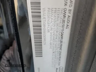 2006 Audi A4 3.0L with VIN WAUET48H36K009929, listed as a Copart auction lot 61720774 with 0 mi miles and Salvage Title. Bid and sale history available at carsss.com. Image 13.