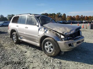 2001 Toyota Land Cruiser with VIN JTEHT05J212015774, listed as a Copart auction lot 78357654 with 180,514 mi miles and Salvage Title. Bid and sale history available at carsss.com. Image 4.