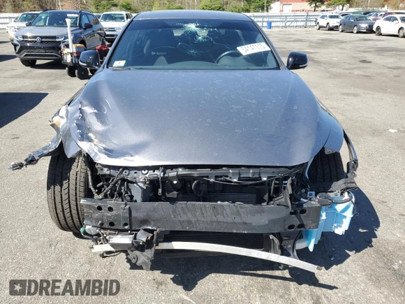 2020 Infiniti Q50 Red Sport 400 with VIN JN1FV7ARXLM660161, listed as a Copart auction lot 54141115 with 78,476 mi miles and Salvage title. Bid and sale history available at DreamBid. Image 5.
