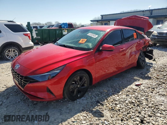2021 Hyundai Elantra SEL with VIN 5NPLS4AG8MH040829, listed as a Copart auction lot 51252405 with Not Provided miles and Non Repairable. Bid and sale history available at carsss.com. Image 1.