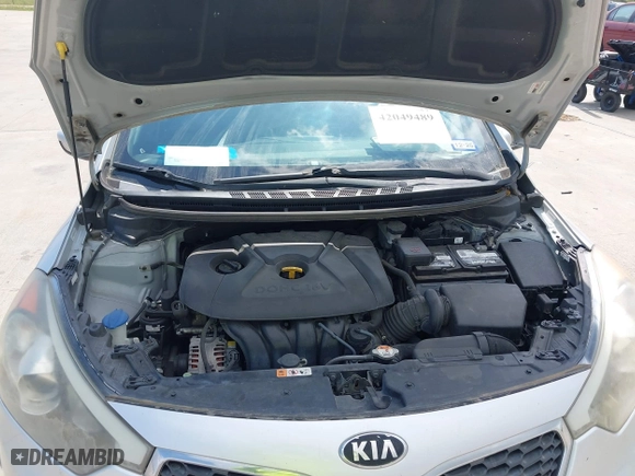 2014 Kia Forte LX with VIN KNAFK4A69E5248253, listed as a IAAI auction lot 42049489 with 154,541 mi miles. Bid and sale history available at carsss.com. Image 10.