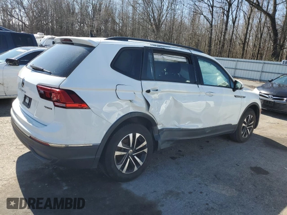 2022 Volkswagen Tiguan S with VIN 3VV0B7AX6NM012996, listed as a Copart auction lot 48485275 with 51,145 mi miles and Clean title. Bid and sale history available at DreamBid. Image 3.