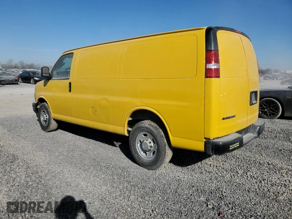 2020 Chevrolet Express Cargo Van with VIN 1GCWGAFP9L1159002, listed as a Copart auction lot 45385625 with 242,844 mi miles and Clean Title. Bid and sale history available at carsss.com. Image 2.