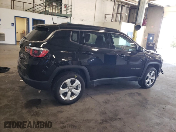 2018 Jeep Compass Latitude with VIN 3C4NJDBB0JT180531, listed as a Copart auction lot 64718445 with 45,407 mi miles and Salvage title. Bid and sale history available at DreamBid. Image 3.