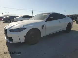 2024 BMW M4 Competition xDrive with VIN WBS43AZ09RCP15123, listed as a Copart auction lot 46450045 with 16,710 mi miles and Salvage Title. Bid and sale history available at carsss.com. Image 1.