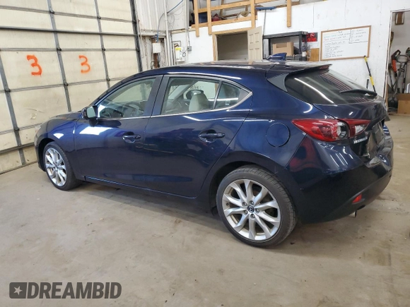 2015 Mazda 3 S Grand Touring with VIN JM1BM1M37F1255707, listed as a Copart auction lot 50384255 with 92,111 mi miles and Salvage Title. Bid and sale history available at DreamBid. Image 2.