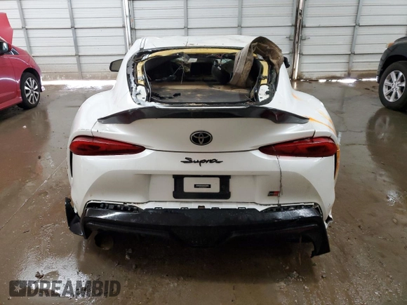 2021 Toyota Supra 2.0 with VIN WZ1DB2C08MW037854, listed as a Copart auction lot 76618284 with Not provided miles and Salvage title. Bid and sale history available at DreamBid. Image 6.
