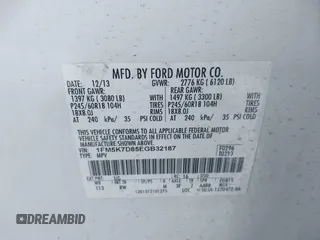 2014 Ford Explorer XLT with VIN 1FM5K7D85EGB32187, listed as a IAAI auction lot 41288259 with 237,289 mi miles. Bid and sale history available at carsss.com. Image 9.
