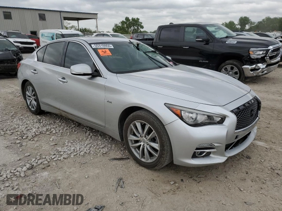 2016 Infiniti Q50 Premium with VIN JN1CV7AP9GM201646, listed as a Copart auction lot 55310955 with 126,180 mi miles and Clean Title. Bid and sale history available at DreamBid. Image 4.