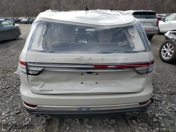2023 Lincoln Aviator Reserve with VIN 5LM5J7XC5PGL11848, listed as a Copart auction lot 50815295 with 0 mi miles and Salvage Title. Bid and sale history available at carsss.com. Image 6.