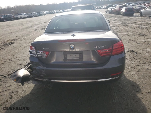2016 BMW 4 Series 428i xDrive with VIN WBA3T1C58GP821704, listed as a Copart auction lot 85313344 with 62,868 mi miles and Salvage Title. Bid and sale history available at carsss.com. Image 6.