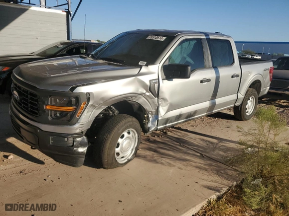 2024 Ford F-150 XL with VIN 1FTFW1L51RKD07071, listed as a Copart auction lot 76510574 with 965 mi miles and Salvage Title. Bid and sale history available at carsss.com. Image 1.