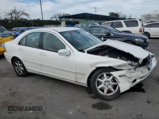 2002 Mercedes-Benz C 230/260/280/320 with VIN WDBRF61J12F284723, listed as a Copart auction lot 45220365 with 51,056 mi miles and Salvage Title. Bid and sale history available at DreamBid. Image 4.