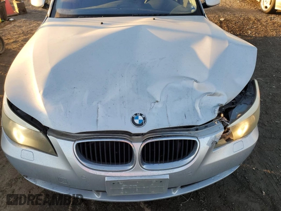 2006 BMW 5 Series 530xi with VIN WBANN73596CN01562, listed as a Copart auction lot 80161824 with 236,013 mi miles and Salvage Title. Bid and sale history available at carsss.com. Image 12.