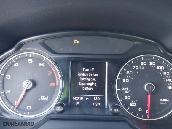 2013 Audi Q5 Premium Plus with VIN WA1LFBFP9DA046108, listed as a IAAI auction lot 41735110 with 142,410 mi miles. Bid and sale history available at carsss.com. Image 6.