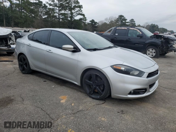 2013 Dodge Dart GT with VIN 1C3CDFCB9DD100134, listed as a Copart auction lot 45746885 with 158,268 mi miles and Salvage title. Bid and sale history available at DreamBid. Image 4.