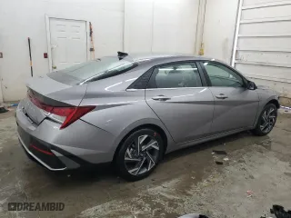 2025 Hyundai Elantra SEL Convenience with VIN KMHLS4DG4SU904155, listed as a Copart auction lot 50895445 with 5,743 mi miles and Non Repairable. Bid and sale history available at carsss.com. Image 3.