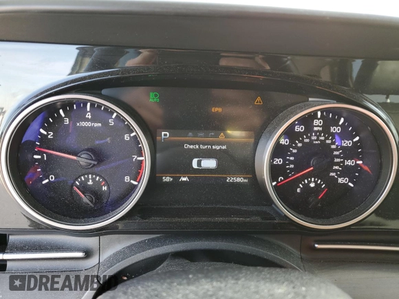 2022 Kia Carnival EX with VIN KNDNC5H38N6147034, listed as a Copart auction lot 86811174 with 22,580 mi miles and Salvage Title. Bid and sale history available at carsss.com. Image 9.