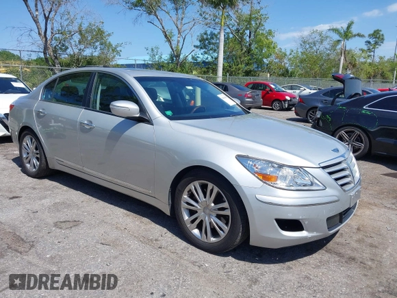 2011 Hyundai Genesis with VIN KMHGC4DF4BU130348, listed as a IAAI auction lot 41816459 with 151,650 mi miles and . Bid and sale history available at DreamBid. Image 1.