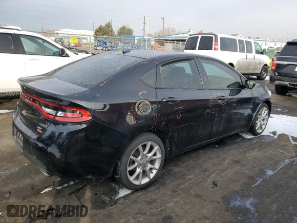 2013 Dodge Dart SXT with VIN 1C3CDFBHXDD202502, listed as a Copart auction lot 45672525 with 103,714 mi miles and Salvage Title. Bid and sale history available at carsss.com. Image 3.