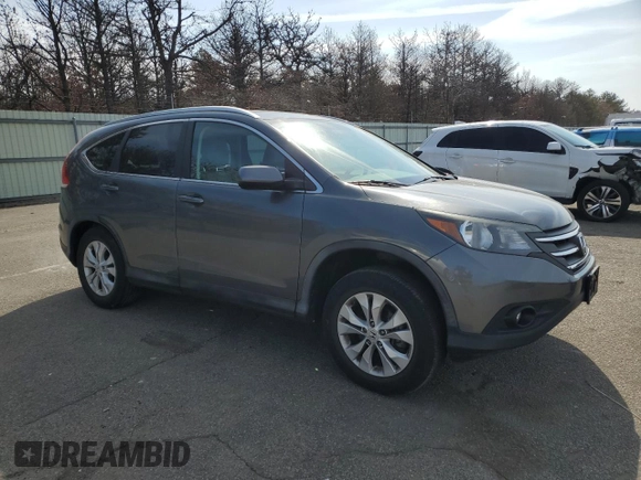 2012 Honda CR-V EX-L with VIN 2HKRM4H73CH626718, listed as a Copart auction lot 47364645 with 26,556 mi miles and Salvage Title. Bid and sale history available at carsss.com. Image 4.