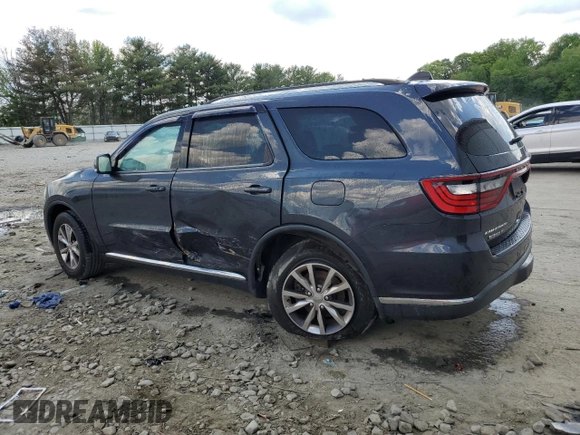2016 Dodge Durango Limited with VIN 1C4RDHDG8GC330687, listed as a Copart auction lot 54764805 with 102,395 mi miles and Salvage title. Bid and sale history available at DreamBid. Image 2.