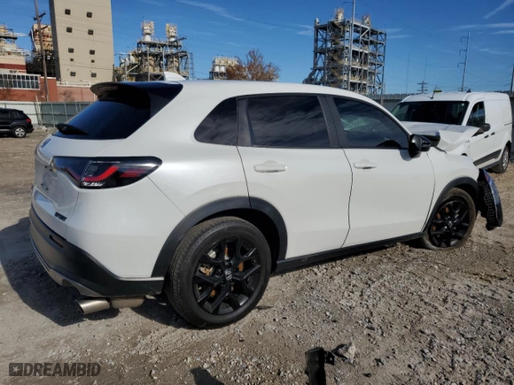 2023 Honda HR-V Sport with VIN 3CZRZ1H50PM727496, listed as a Copart auction lot 43452355 with 0 mi miles and Salvage Title. Bid and sale history available at carsss.com. Image 3.